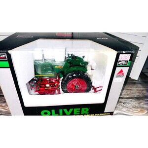 Rare Oliver Row Crop 77 Gas 1/16 Scale Narrow Front with Cultivator